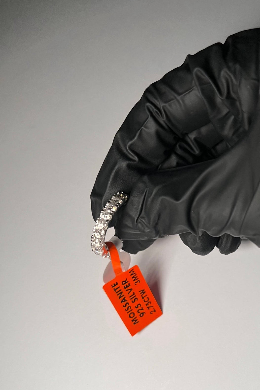 Men’s Women’s 925 Sterling Silver Moissanite Eternity Band Unisex Engagement Stacking Ring – 2CT & 3CT VVS D Color