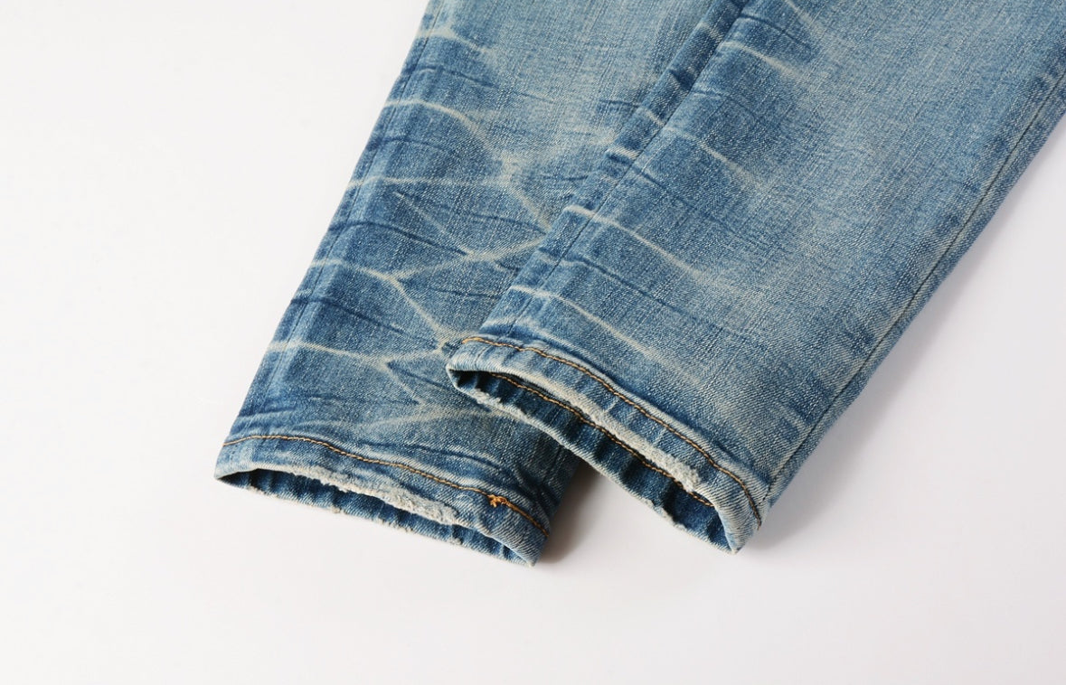 Men’s Mike AMIRI Lunar New Year Dragon Embroidered Logo Jeans