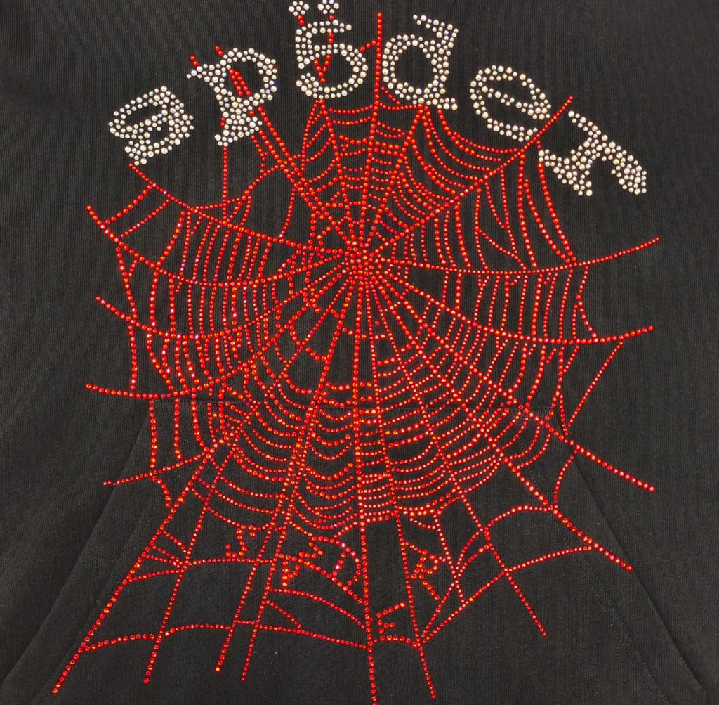 Men’s Sp5der OG Rhinestone Logo Hoodie ‘Black’