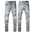 Men’s Mike AMIRI Distressed Light Blue Jeans