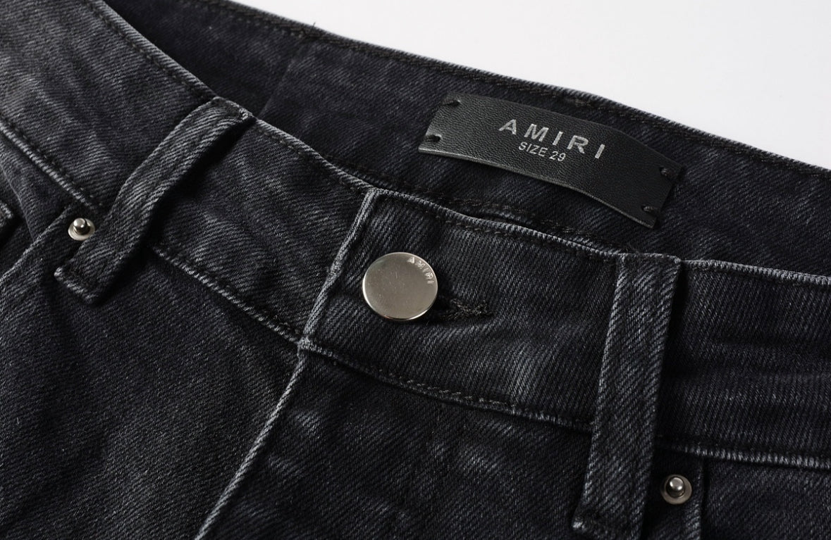 Men’s Mike AMIRI Varsity Logo Repair Jeans 'Vintage Black'