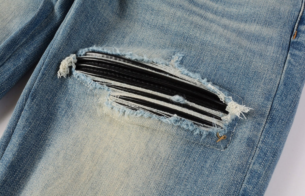 Men’s Mike AMIRI Lunar New Year Dragon Embroidered Logo Jeans