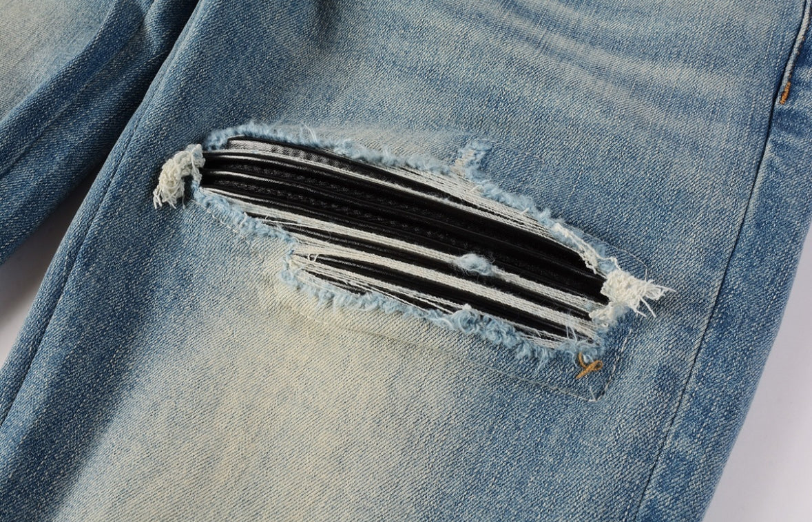 Men’s Mike AMIRI Lunar New Year Dragon Embroidered Logo Jeans