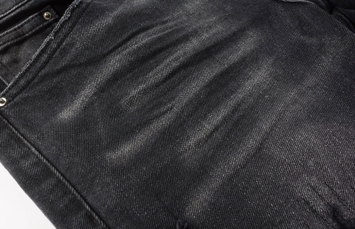 Men’s Mike AMIRI Varsity Logo Repair Jeans 'Vintage Black'