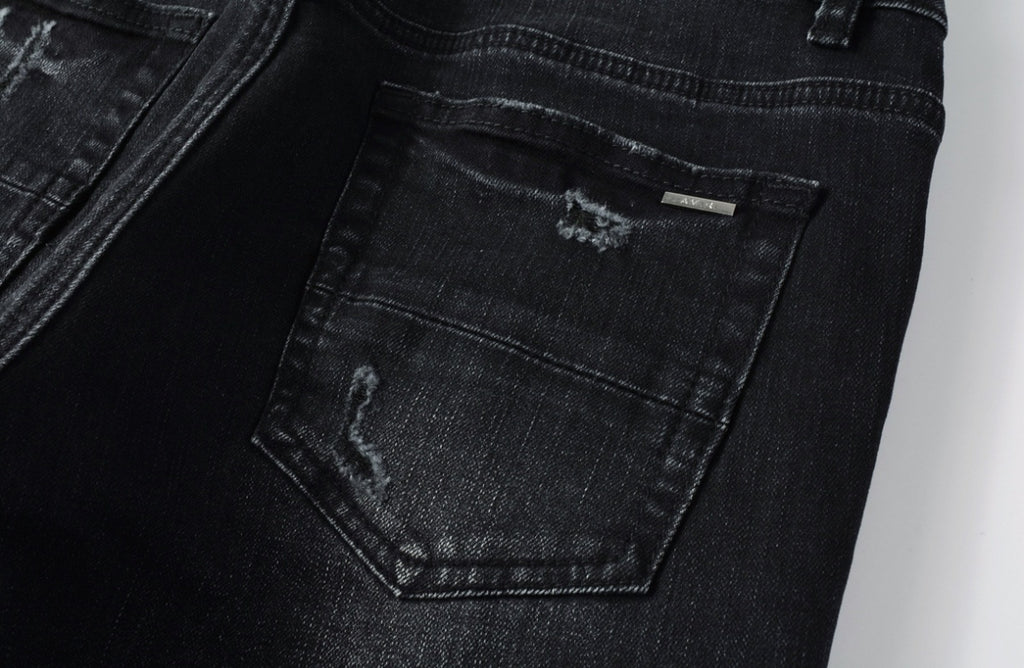 Men’s Mike AMIRI Blue Bandana Logo 'Vintage Black' Jeans