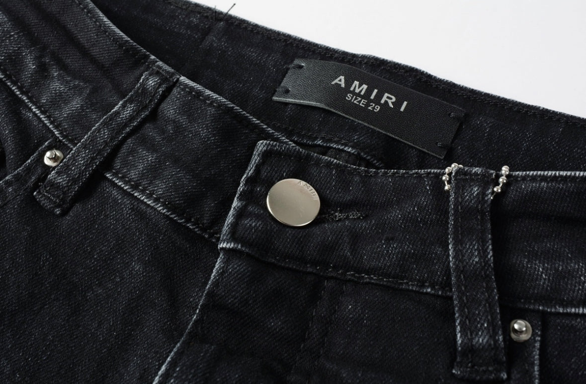 Men’s Mike AMIRI Blue Bandana Logo 'Vintage Black' Jeans