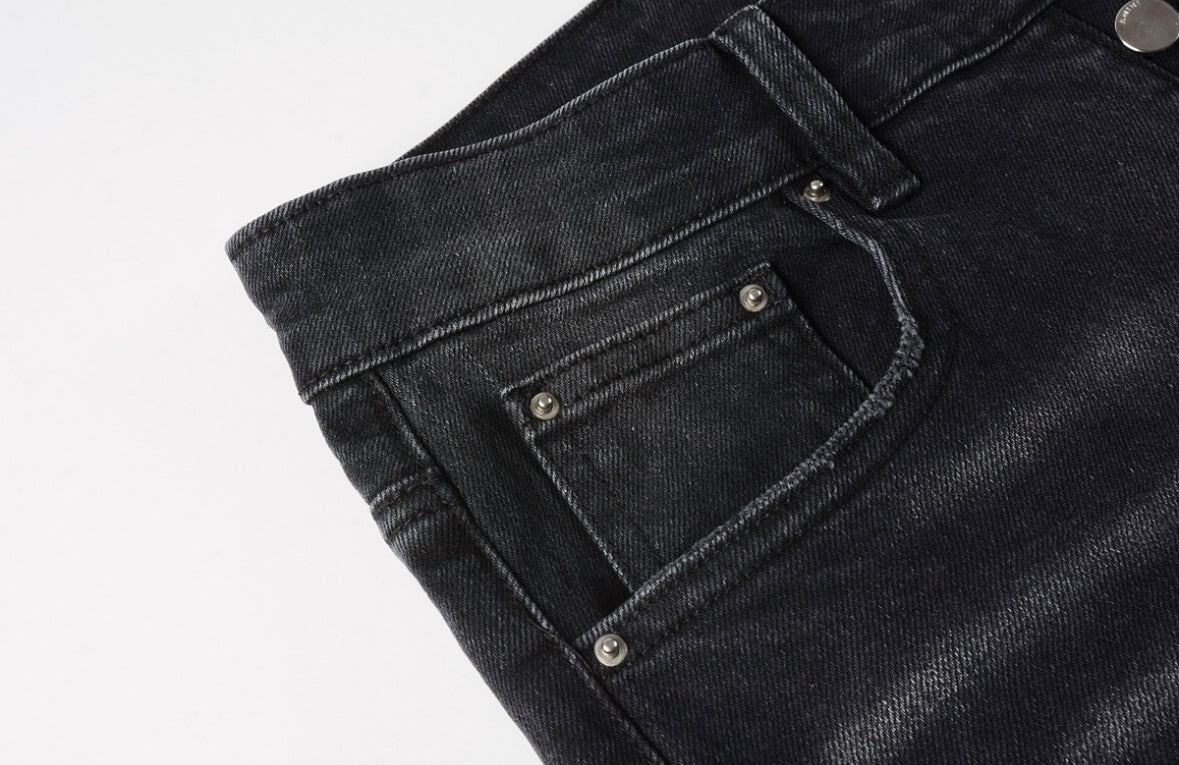 Men’s Mike AMIRI Varsity Logo Repair Jeans 'Vintage Black'