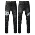 Men’s Mike AMIRI Blue Bandana Logo 'Vintage Black' Jeans
