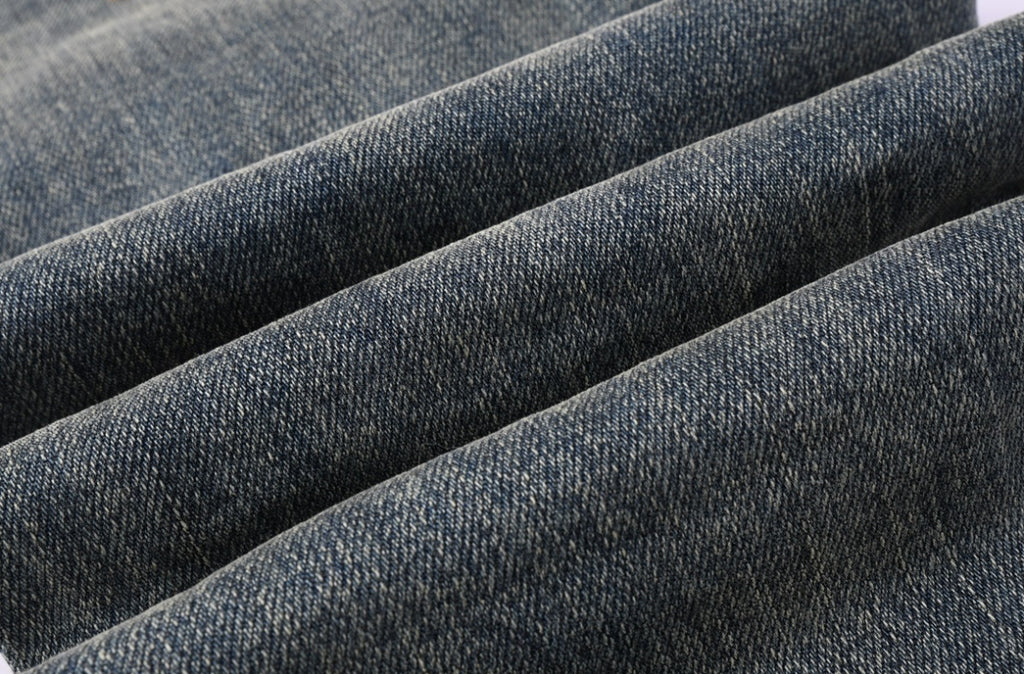 Men’s KSUBI Dark-Blue Distressed Jeans