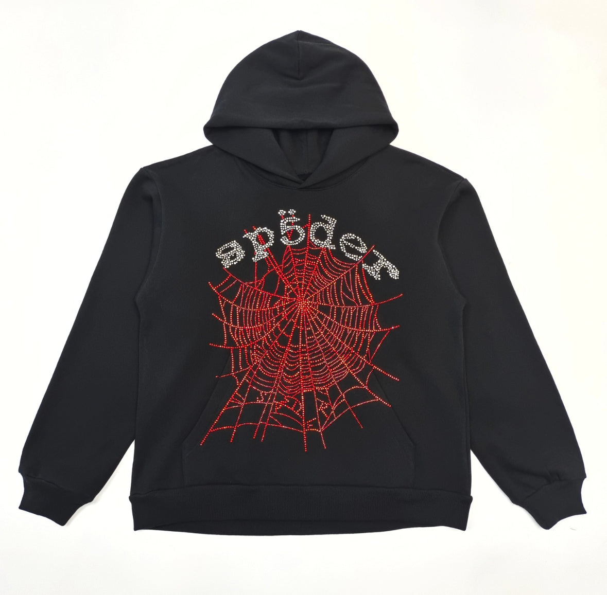 Men’s Sp5der OG Rhinestone Logo Hoodie ‘Black’