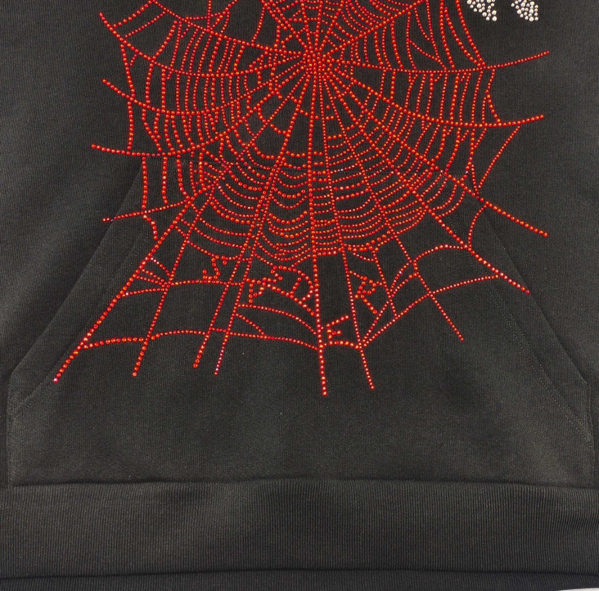 Men’s Sp5der OG Rhinestone Logo Hoodie ‘Black’