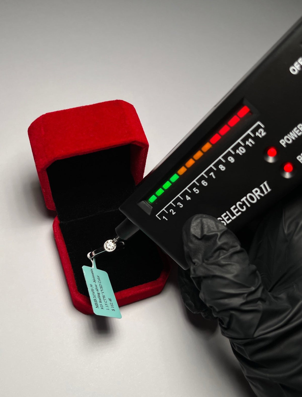 Women’s Round Shaped Moissanite Ring – 925 Sterling Silver Size 5 Sparkling Engagement Ring