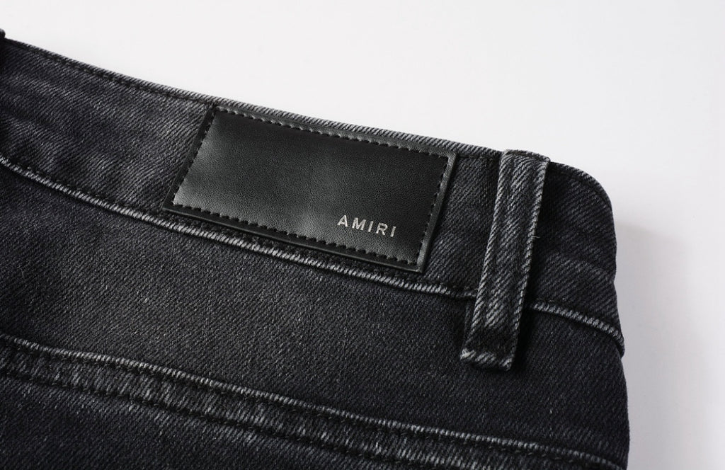 Men’s Mike AMIRI Varsity Logo Repair Jeans 'Vintage Black'