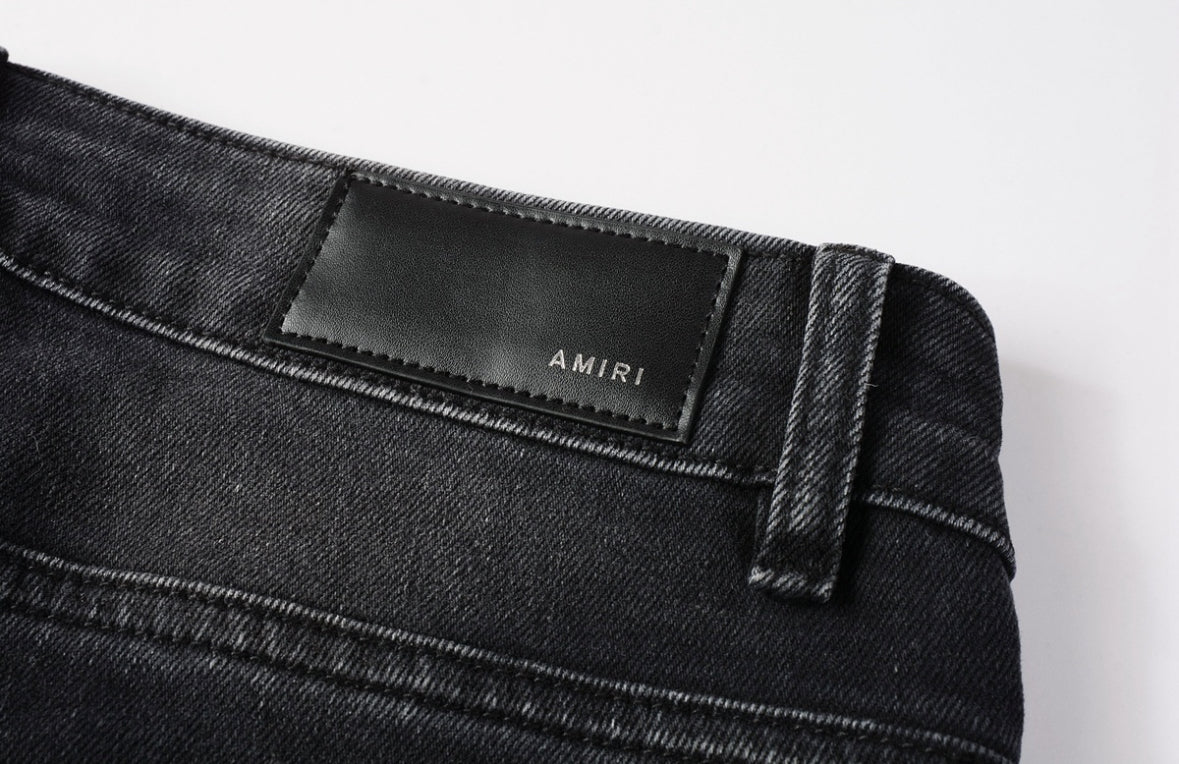 Men’s Mike AMIRI Varsity Logo Repair Jeans 'Vintage Black'