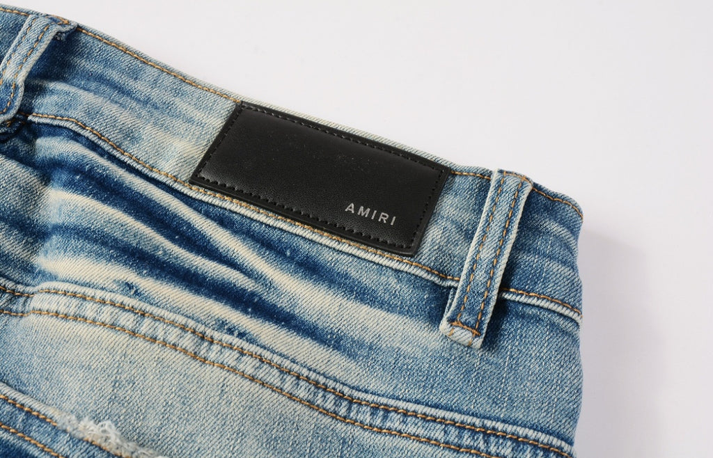 Men’s Mike AMIRI Lunar New Year Dragon Embroidered Logo Jeans