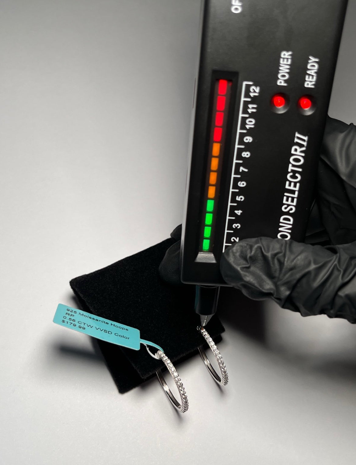 Women’s Moissanite Hoop Earrings 0.56CTW – 925 Sterling Silver, VVS D Color Sparkling Jewelry