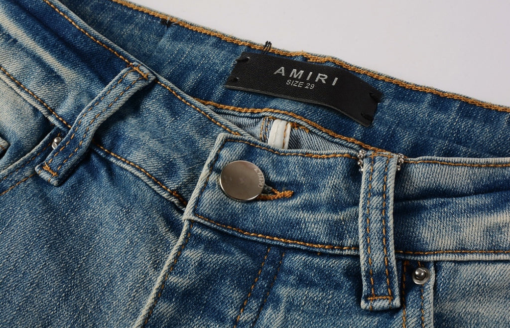 Men’s Mike AMIRI Lunar New Year Dragon Embroidered Logo Jeans