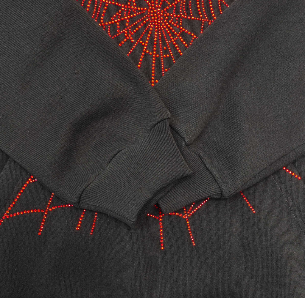 Men’s Sp5der OG Rhinestone Logo Hoodie ‘Black’