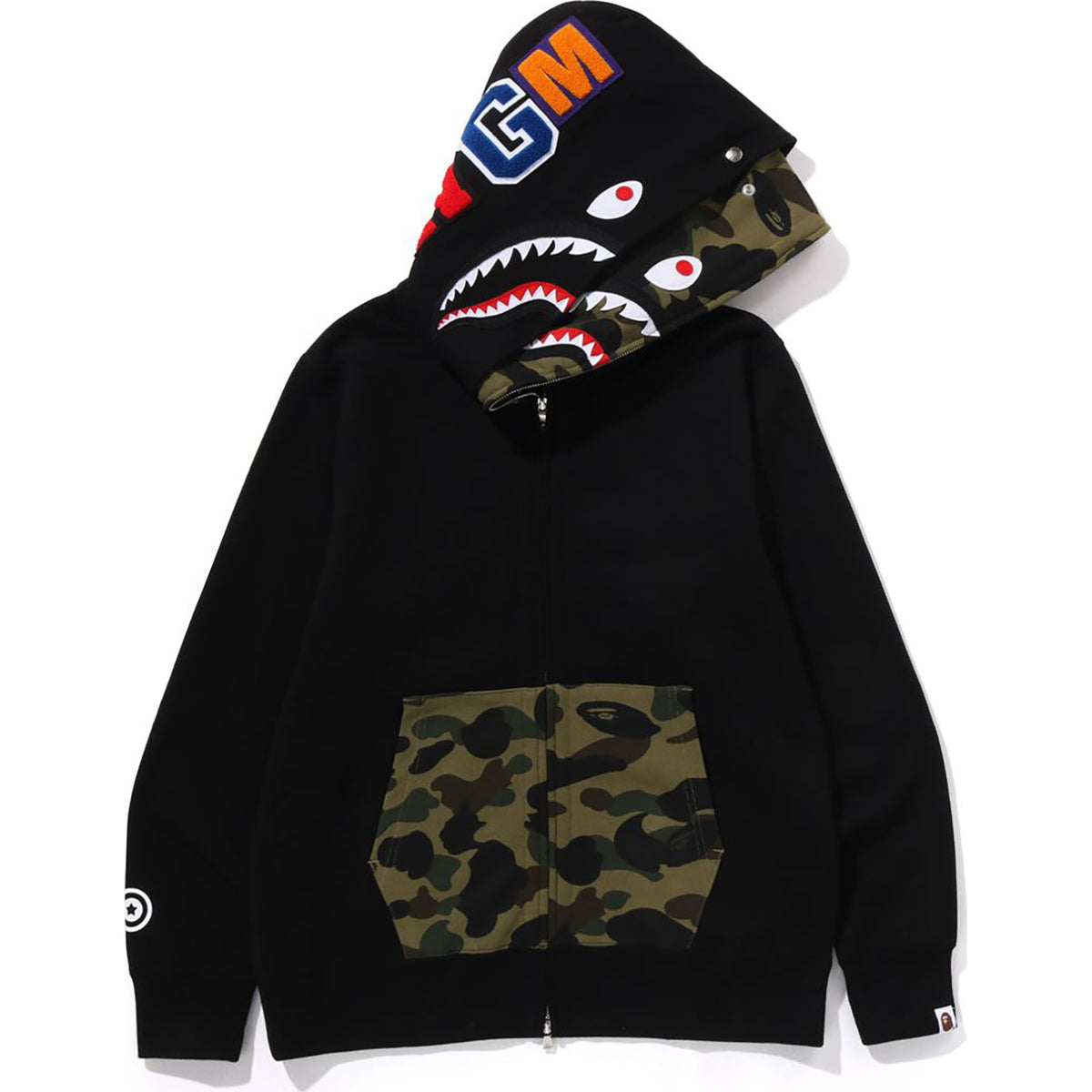 Men’s BAPE 1st Camo Shark Full Zip Double Hoodie by Bathing Ape
