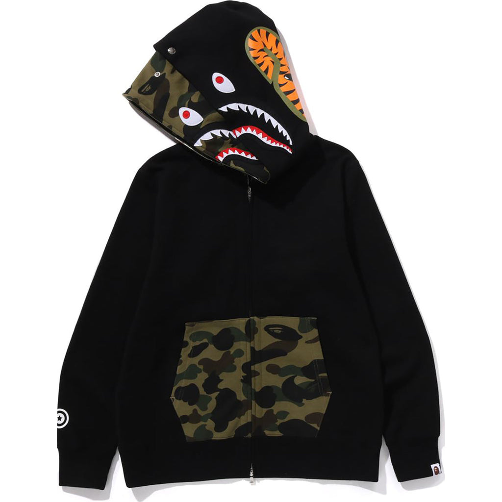 Men’s BAPE 1st Camo Shark Full Zip Double Hoodie by Bathing Ape
