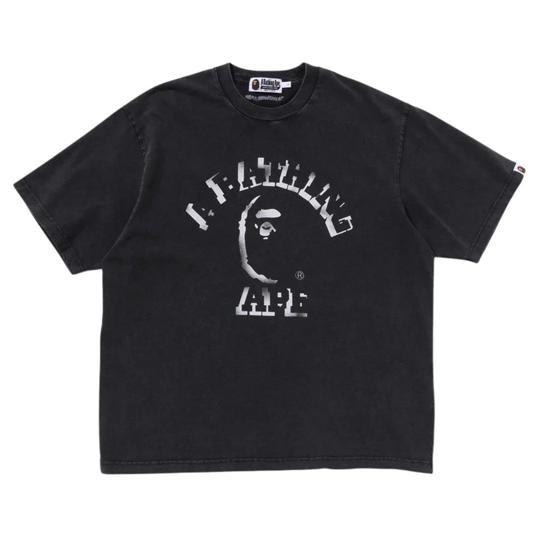 Men’s BAPE Garment Dye Spray Paint Print T-Shirt